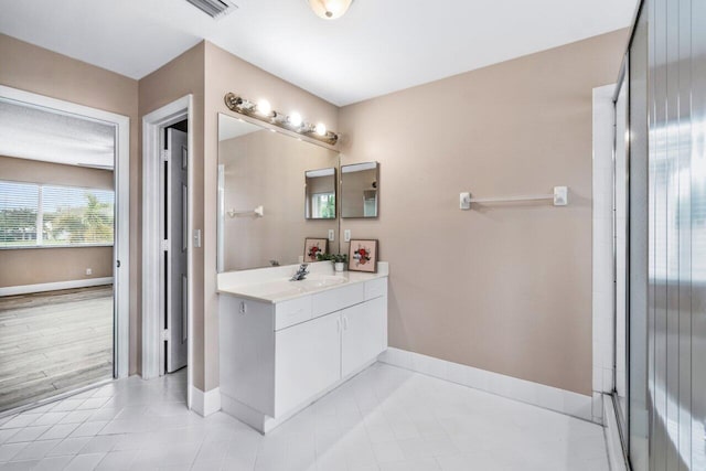 bathroom with vanity