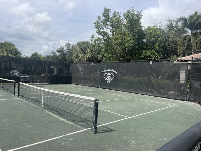 view of tennis court