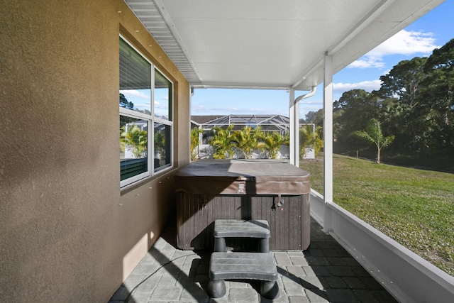 sunroom with a healthy amount of sunlight