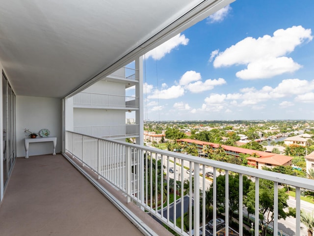 view of balcony