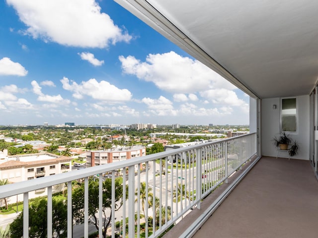 view of balcony