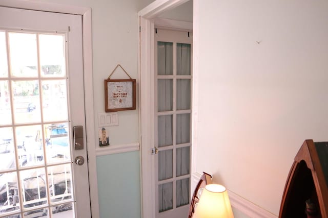 view of doorway to outside