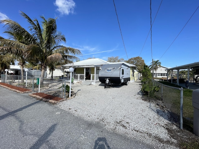 view of front of home