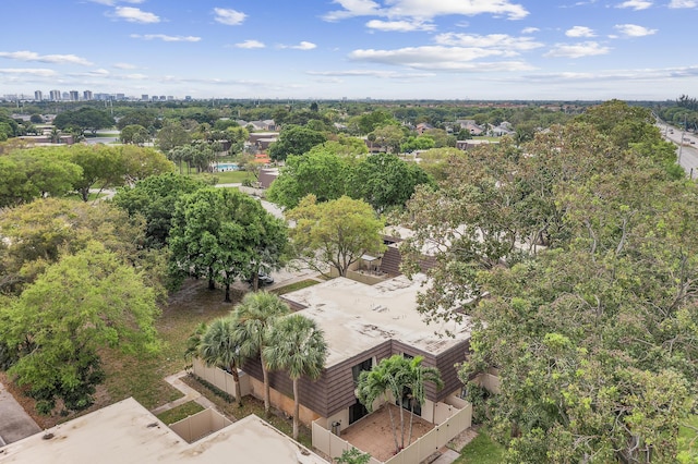 bird's eye view featuring a city view