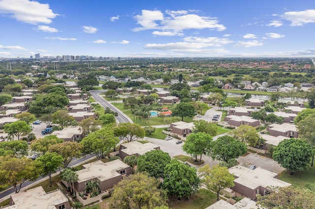 drone / aerial view featuring a residential view