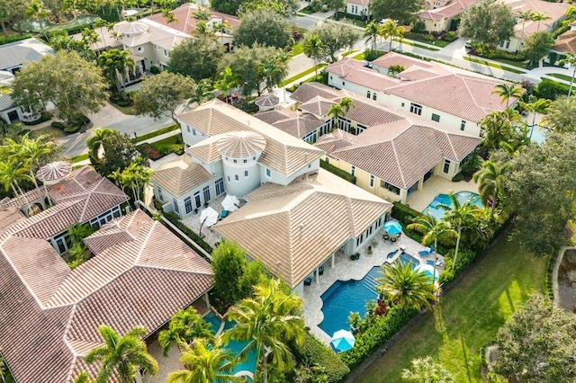 11205 Orange Hibiscus Ln, Palm Beach Gardens, FL 33418 - aerial perspective of suburban area featuring a pool