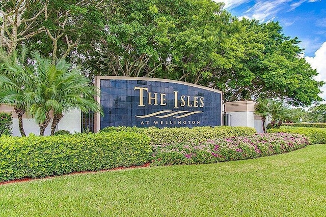 4209 Bahia Isle Cir, Wellington, FL 33449 - community / neighborhood sign featuring a lawn