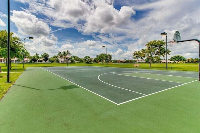 view of basketball court