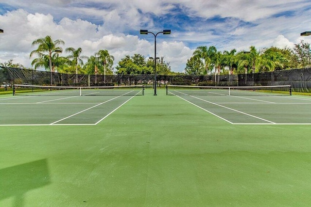 view of tennis court