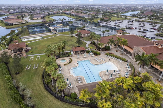 11380 SW Aspen Ln, Port Saint Lucie, FL 34987 - drone / aerial view with a water view
