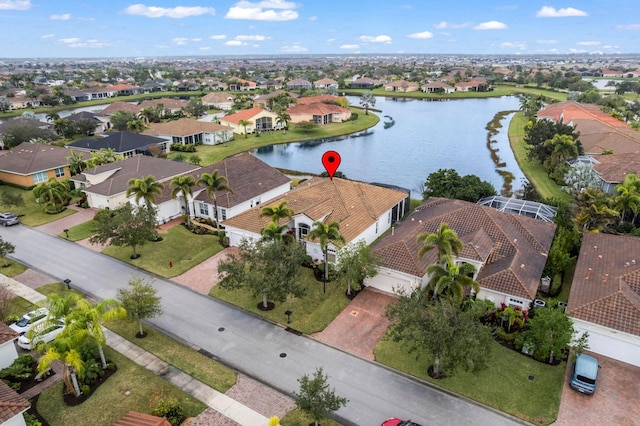 11380 SW Aspen Ln, Port Saint Lucie, FL 34987 - drone / aerial view featuring a water view