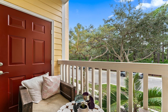 view of balcony