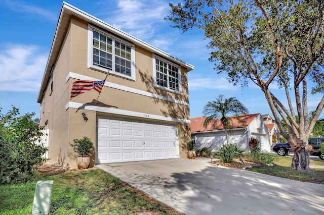 view of front of house featuring a garage