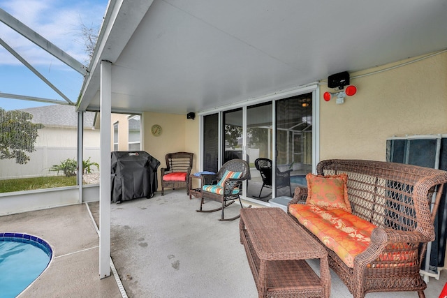 view of sunroom / solarium