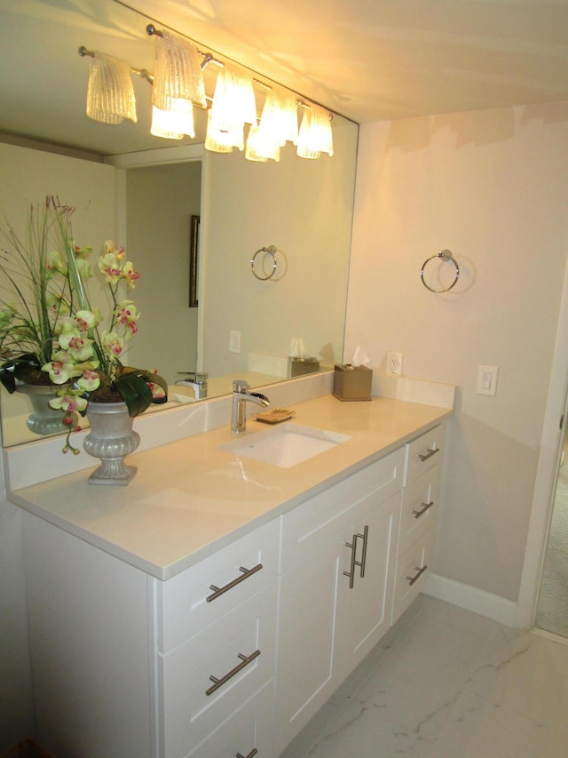 bathroom featuring vanity