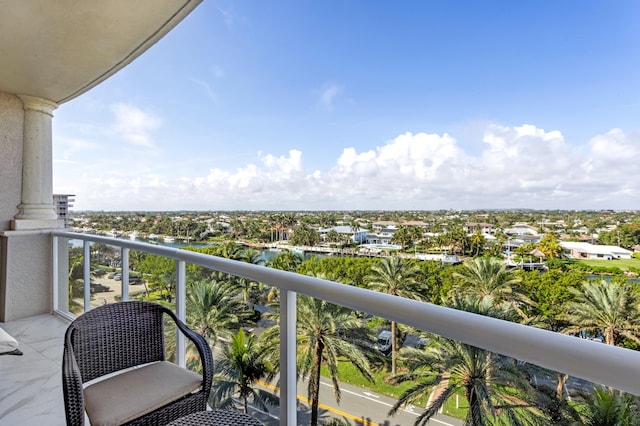 view of balcony