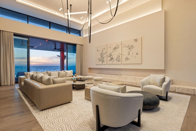 1160 S Ocean Blvd, Manalapan, FL 33462 - lobby featuring a towering ceiling and a water view