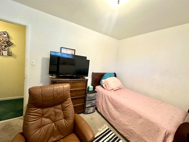 bedroom with carpet