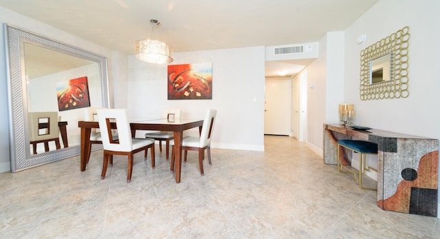 view of dining room