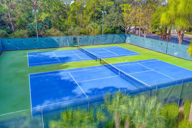 view of tennis court