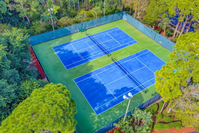 view of tennis court