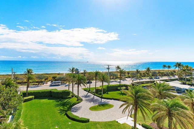 view of property's community featuring a water view