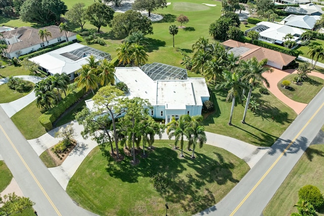 drone / aerial view with a residential view