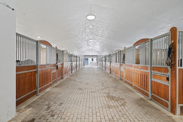 view of horse barn