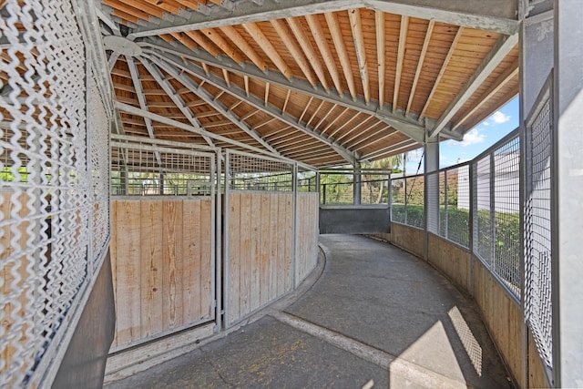 view of horse barn