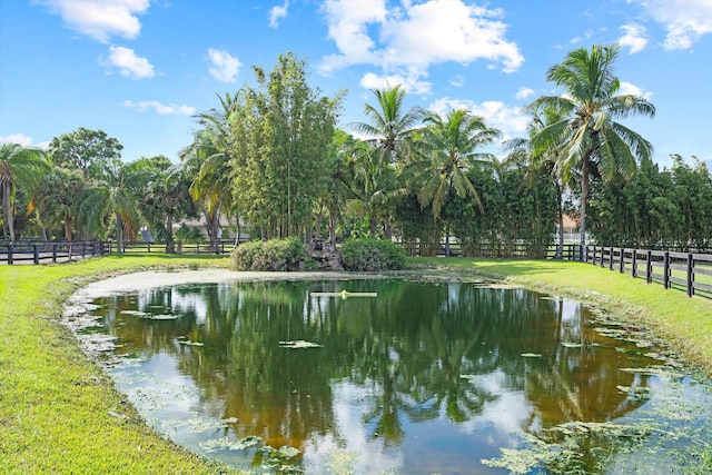 view of water feature