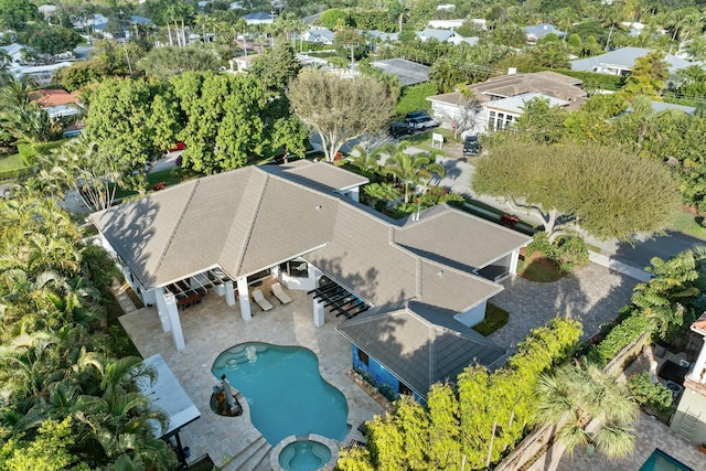 birds eye view of property featuring a residential view