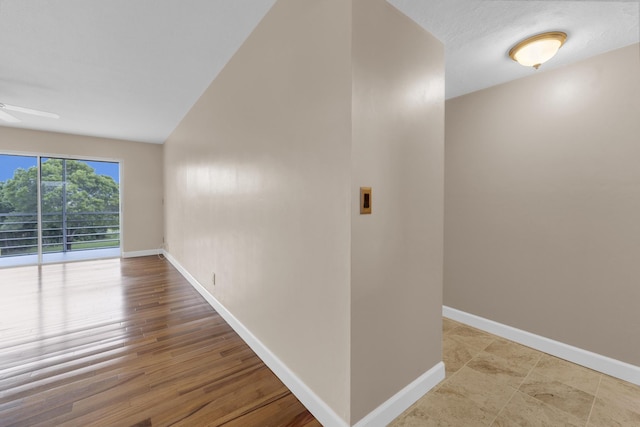 spare room featuring ceiling fan