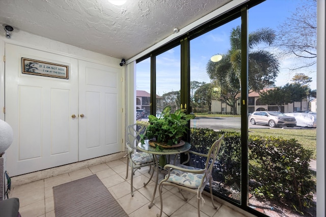 view of sunroom