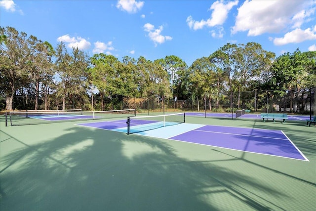 view of tennis court