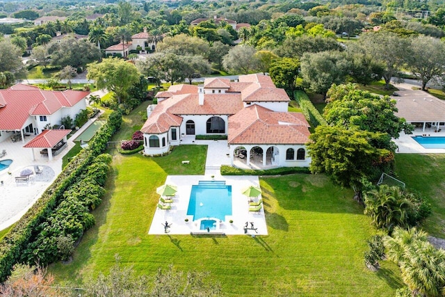 birds eye view of property