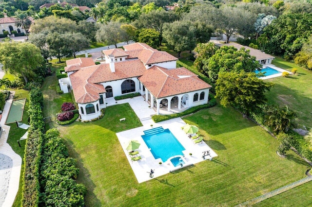 bird's eye view
