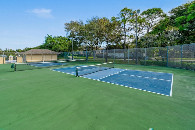 view of tennis court