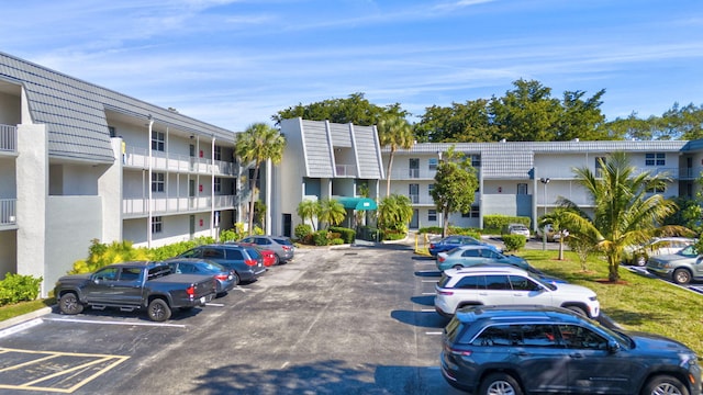 view of uncovered parking lot