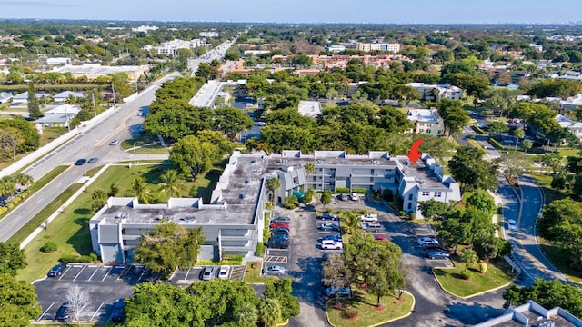 aerial view featuring a residential view