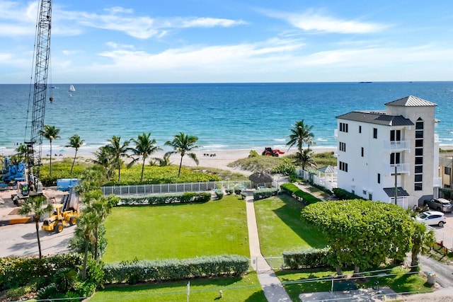 water view featuring a view of the beach