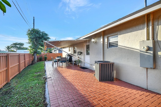 view of patio / terrace with cooling unit