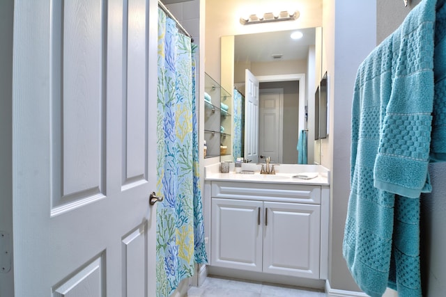 bathroom featuring vanity