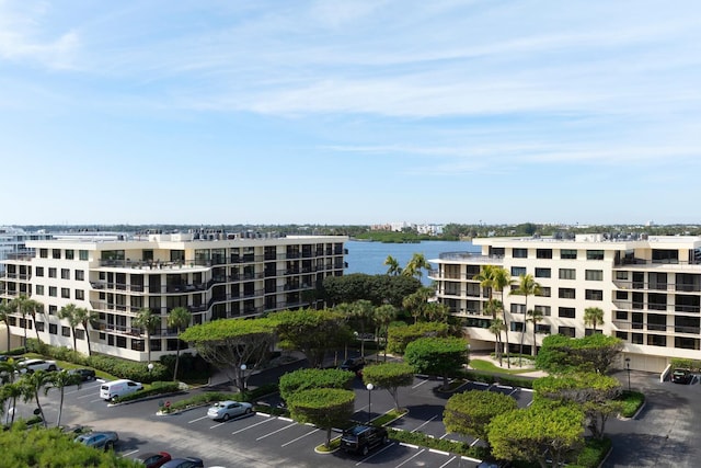 view of property with a water view