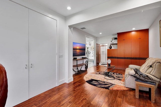 interior space with wood-type flooring