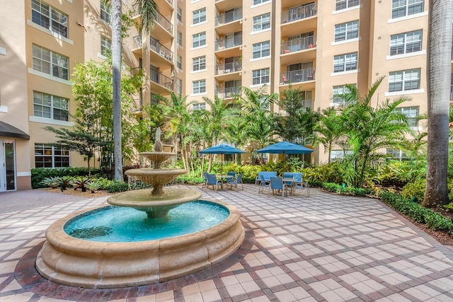 view of home's community featuring a patio