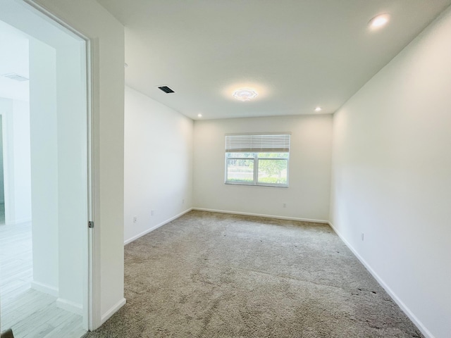 view of carpeted empty room