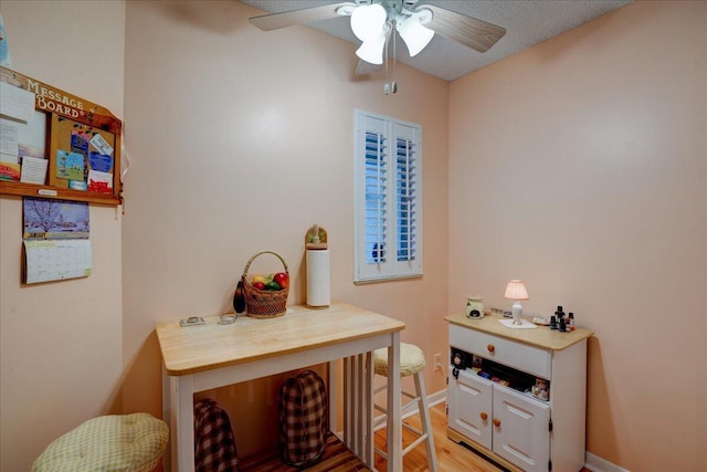 interior space with light hardwood / wood-style flooring