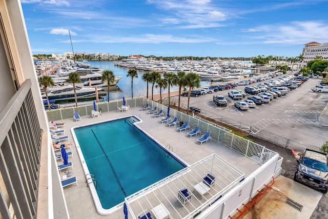 400 N Flagler Dr Unit 506, West Palm Beach, FL 33401 - community pool with view of marina and a water view