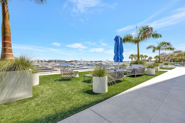 400 N Flagler Dr Unit 506, West Palm Beach, FL 33401 - view of grassy yard featuring a water view