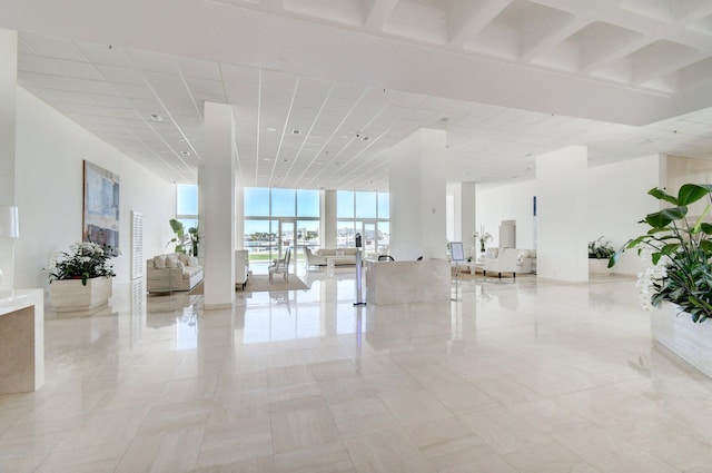 400 N Flagler Dr Unit 506, West Palm Beach, FL 33401 - common area with floor to ceiling windows